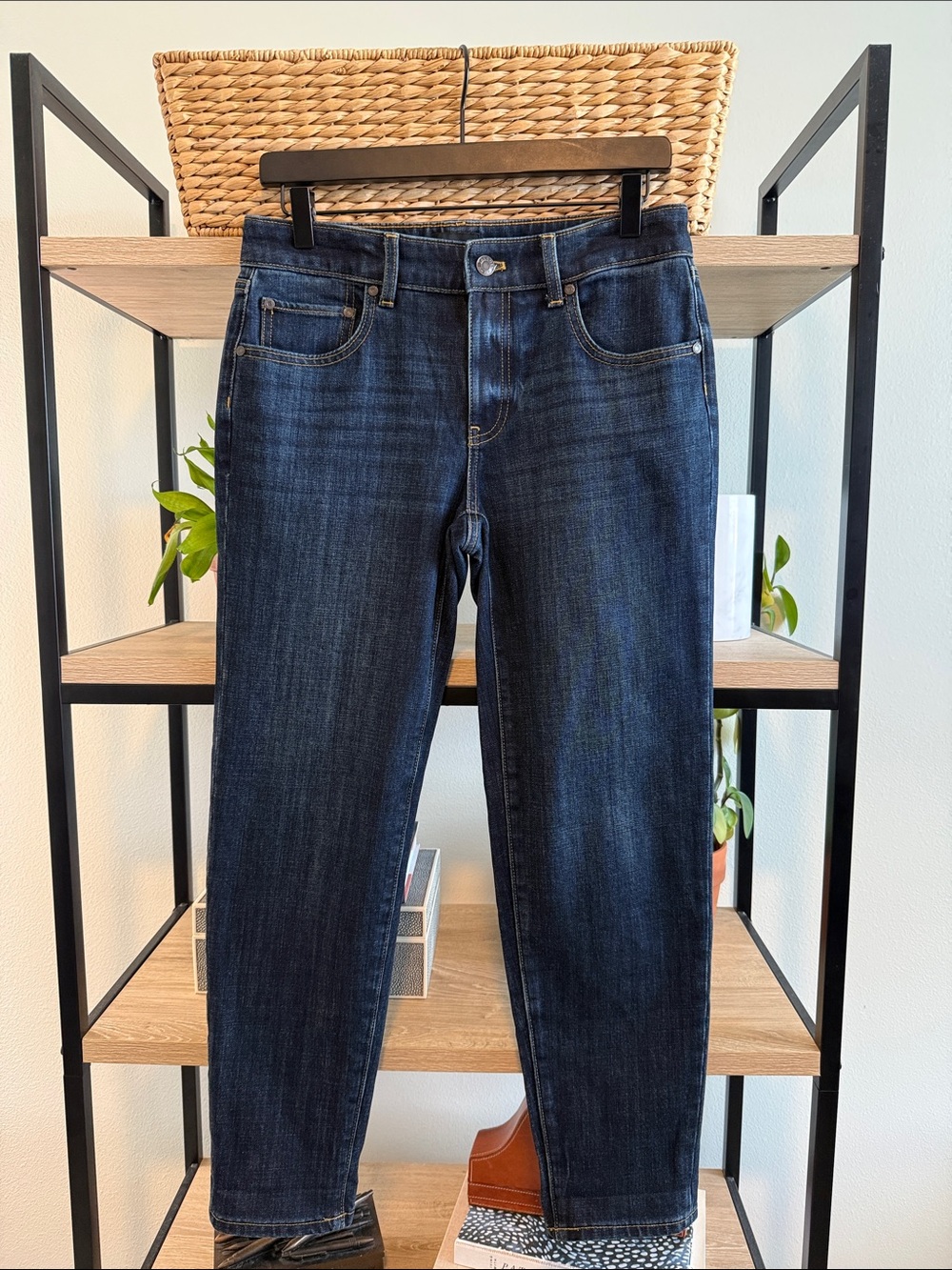 Talbots Mid-Rise Dark Wash Everyday Relaxed Jeans, 2